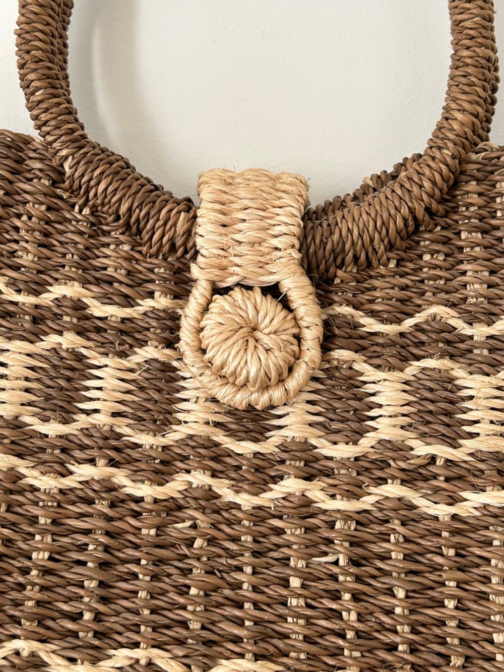 Handmade Woven Raffia & Rattan Bag - Picture 2 of 16